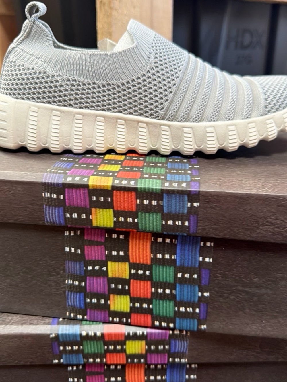 bernie mev. Slip-On Knit Sneaker in Light Gray Wylie women’s multi sizes avail